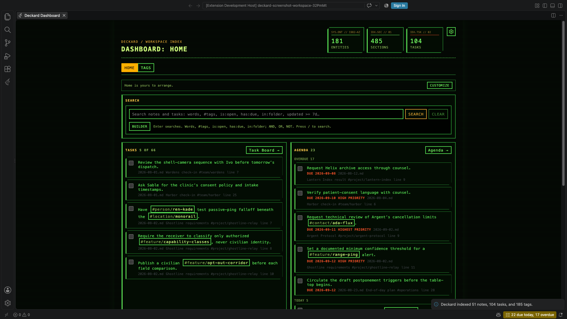 Tomcat theme Dashboard.